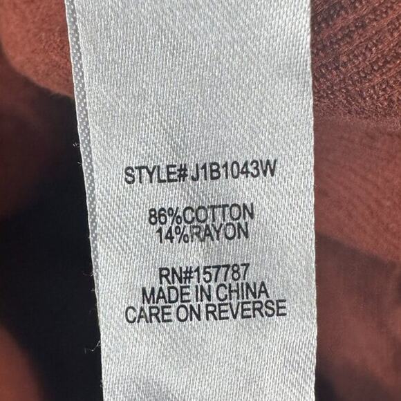 Full Circle Trends Pinafore Dress Womens XL Rust Brown Cotton Cottagecore Farm - Picture 5 of 5